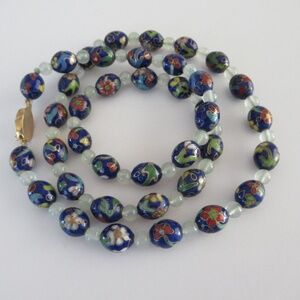 Hand Painted Cloisonne Necklace